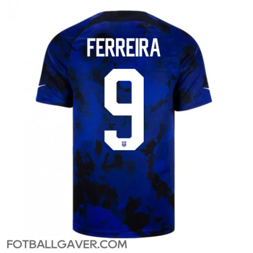 forente stater Jesus Ferreira #9 Fotballklær Bortedrakt VM 2022 Kortermet